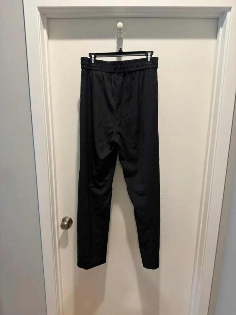 H&M Black Linen Blend Wide Leg Pants Size M